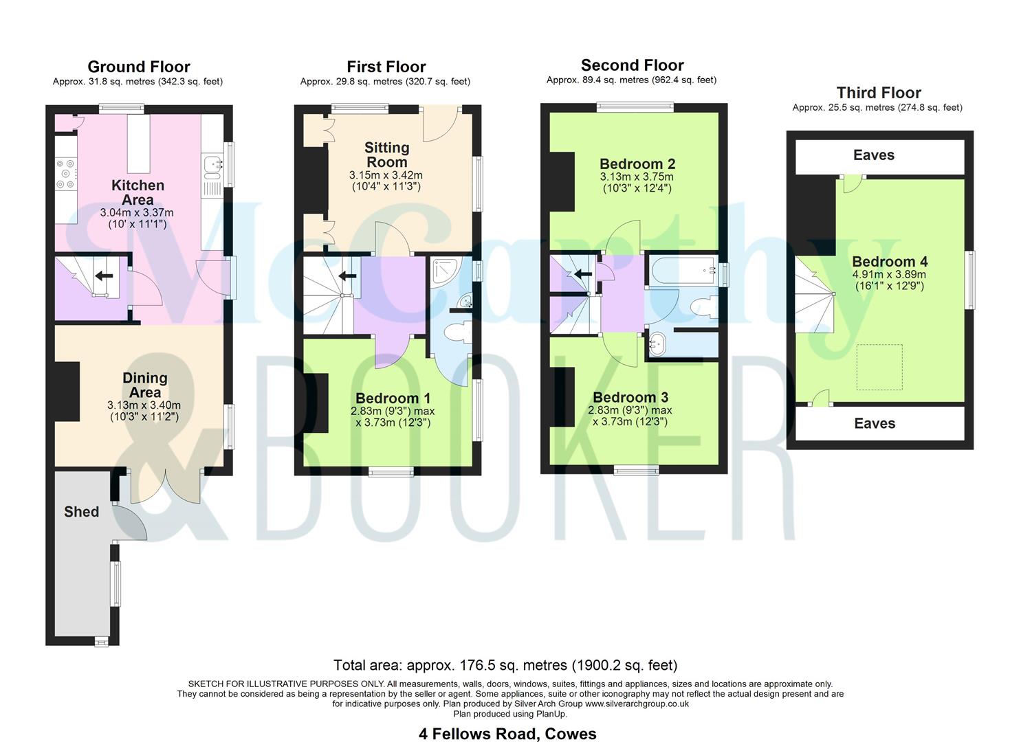 PERIOD PROPERTY - Fellows Road, Cowes floorplan